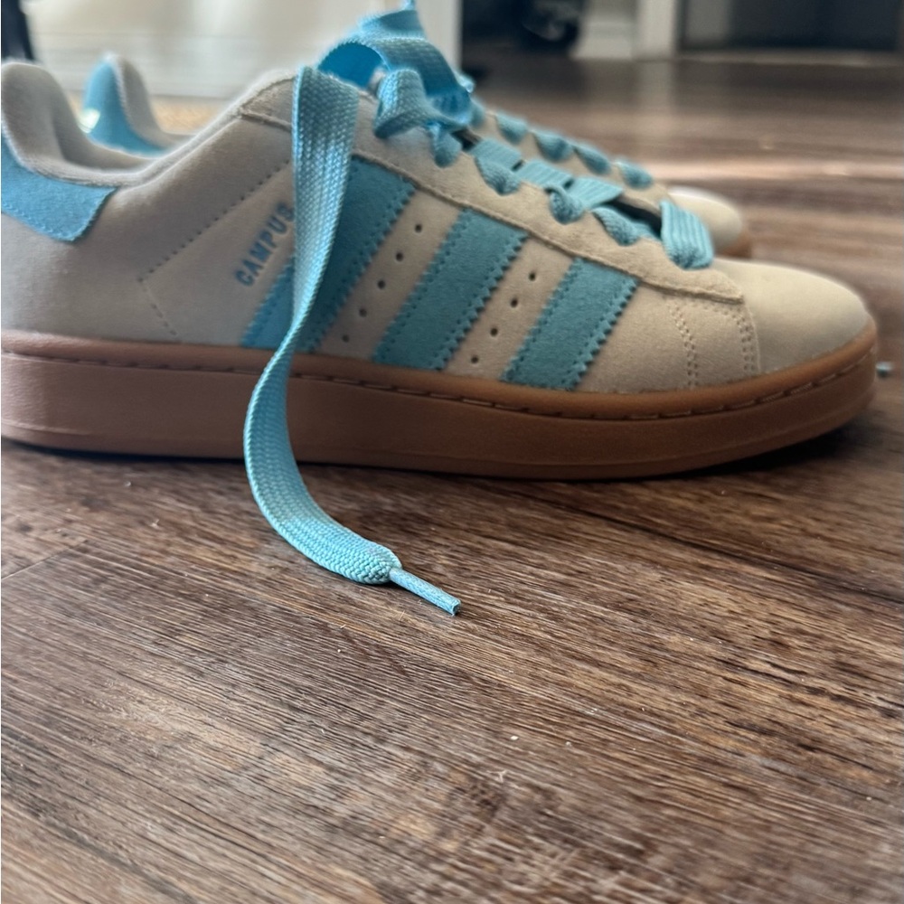adidas Women's Sneakers in Gray and Blue - Picture 5 of 13